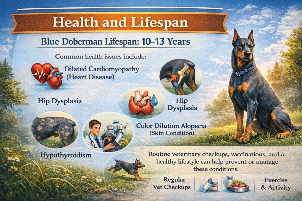 how to take care of Blue doberman p puppy